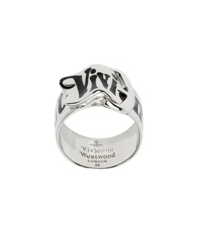 Vivienne Westwood Belt Ring In White