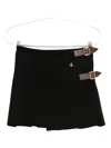 Vivienne Westwood Belted Pleated Mini Skirt In Black