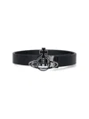 Vivienne Westwood Line Orb Reversible Belt In Black