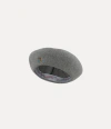 Vivienne Westwood Beret Basque Wool Grey L/xl Unisex In Gray