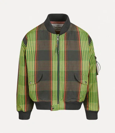 Vivienne Westwood Bernardo Bomber In Combat-tartan