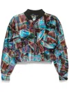 Vivienne Westwood Cynthia Printed Shell Bomber Jacket In Multicolour