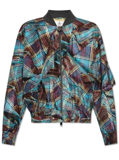 Vivienne Westwood Bernardo Zip In Aw24-multi Tartan