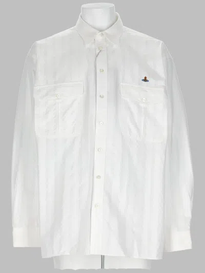 Vivienne Westwood Bernhard Men's Shirt - Ss26 Collection In White