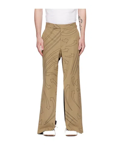 Vivienne Westwood Bertram Printed Casual Pants In Nude