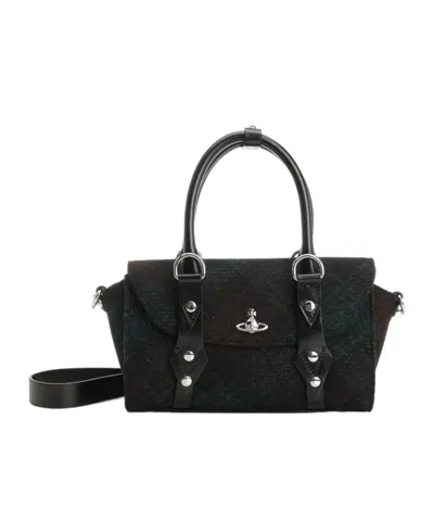 Vivienne Westwood Bettina Mini Crossbody In Black