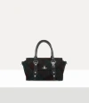 Vivienne Westwood Bettina Mini Crossbody Harris Tweed Check Dark-check In Metallic