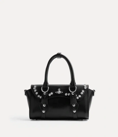 Vivienne Westwood Bettina Mini Crossbody Smooth Leather + Studs 1 Black