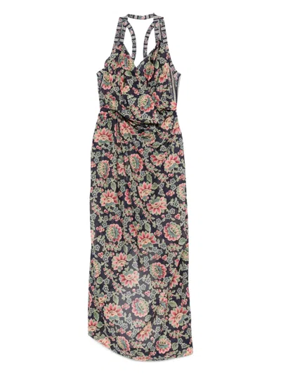 Vivienne Westwood Dress Knee Length Floral Print In Multi