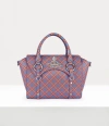 Vivienne Westwood Betty Medium Handbag Polyurethane / Polyester / Cotton Blue-orange-tartan In Blue-orange-tartan