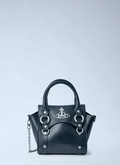 Vivienne Westwood Betty Mini Handbag With Chain In Black