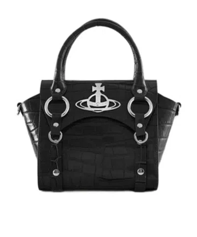 Vivienne Westwood Betty Small Shoulder Bag In Black