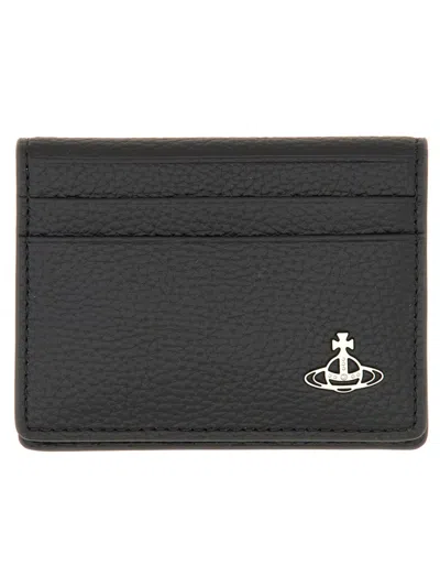 Vivienne Westwood Bi Fold Card Holder In Black