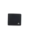 Vivienne Westwood Bi Fold Wallet "orb" In Black