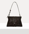 Vivienne Westwood Bianca Medium Shoulder Bag Dino-embossed Brown In Brown