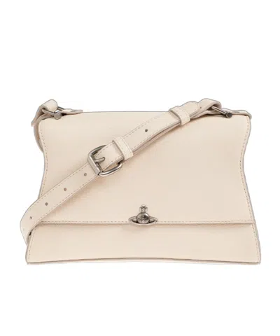 Vivienne Westwood Small Bianca Shoulder Bag In Neutral