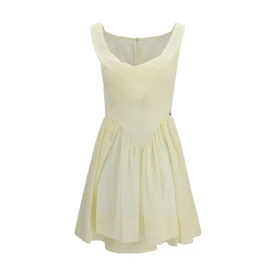 Vivienne Westwood Bicolor Cotton Casual Dress In Gray
