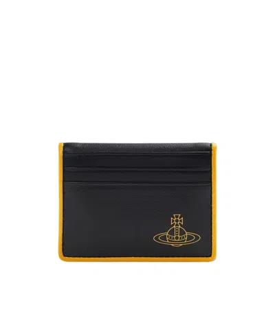 Vivienne Westwood Bi-fold Card Holder In Black