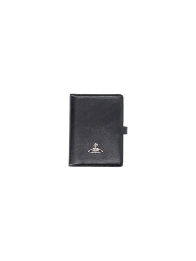 Vivienne Westwood Bi-fold Cardholder Orb In Black
