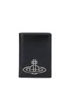 Vivienne Westwood Bifold Logo Card Holder In Black