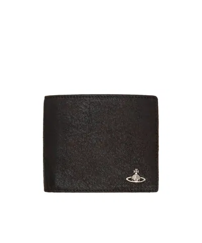 Vivienne Westwood Bi-fold Wallet In Black