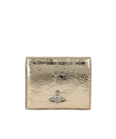 Vivienne Westwood Bifold Wallet In Gold