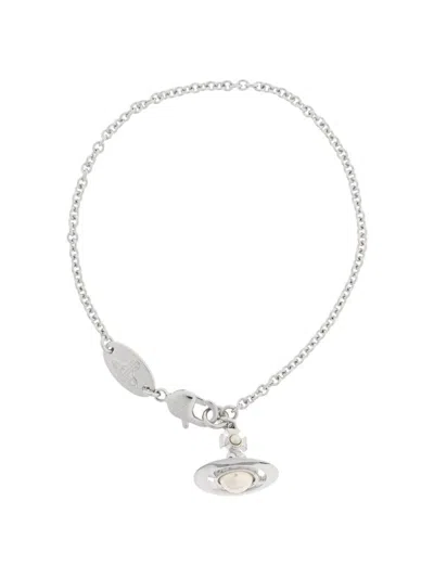 Vivienne Westwood Orb-pendant Bracelet In Silver