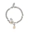Vivienne Westwood Chain Link Bracelet Pearl Charm