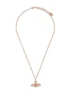 Vivienne Westwood Mini Bas Relief Pendant Necklace In Gold In Gold
