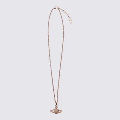 Vivienne Westwood Bijoux Pink Dolg Silk In Gold