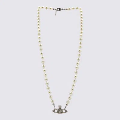Vivienne Westwood Bijoux Platinum/cream Pearl/crystal In White