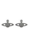 Vivienne Westwood Mini Bas Relief Earrings In Gray