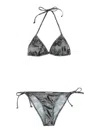 Vivienne Westwood Triangle Top Bikini With Adjustable Straps And All-over Print