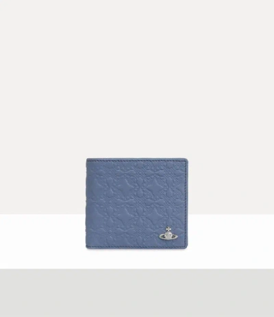 Vivienne Westwood Billfold Wallet Nappa Leather Blue One Size Men