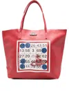Vivienne Westwood Bingo-print Orb-embellishment Tote Bag In Red