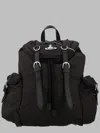 Vivienne Westwood Black Drawstring Backpack In Black