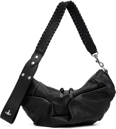 Vivienne Westwood Black Agnes Small Shoulder Bag
