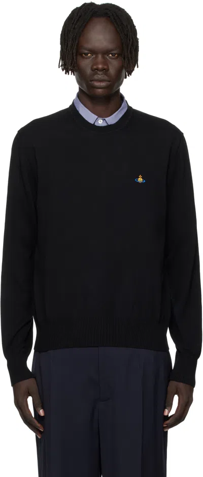 Vivienne Westwood Black Alex Round Neck Sweater