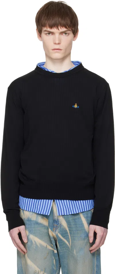 Vivienne Westwood Black Alex Round Neck Sweater