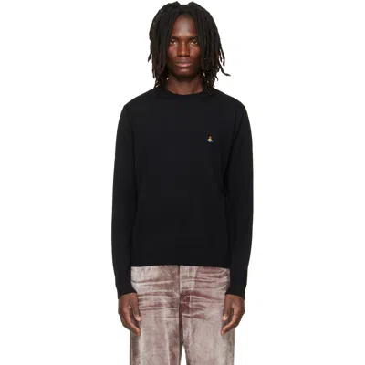 Vivienne Westwood Black Alex Round Neck Sweater In Aw26-n401 Black