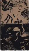 Vivienne Westwood Black & Beige Check Board Stole Scarf In Brown