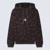 Vivienne Westwood Printed Hooded Sweater With Kangaroo Pocket In Black