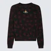 Vivienne Westwood Oversize Crew Neck Sweatshirt With Graphic Print In Black