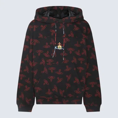 Vivienne Westwood Black And Red Cotton Sweatshirt