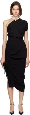 VIVIENNE WESTWOOD BLACK ANDALOUSE MIDI DRESS