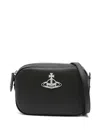 Vivienne Westwood Anna Crossbody Bag In Synthetic Leather In Black