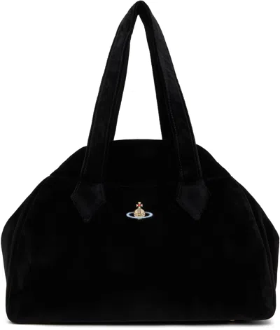 Vivienne Westwood Black Archive Large Yasmine Duffle Bag In Aw24-n401