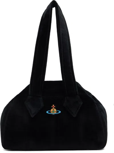 VIVIENNE WESTWOOD BLACK ARCHIVE MEDIUM HANDBAG