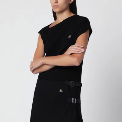 Vivienne Westwood Black Asymmetrical Hebo T-shirt