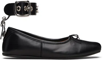 Vivienne Westwood Black Bardot Ballerina Flats